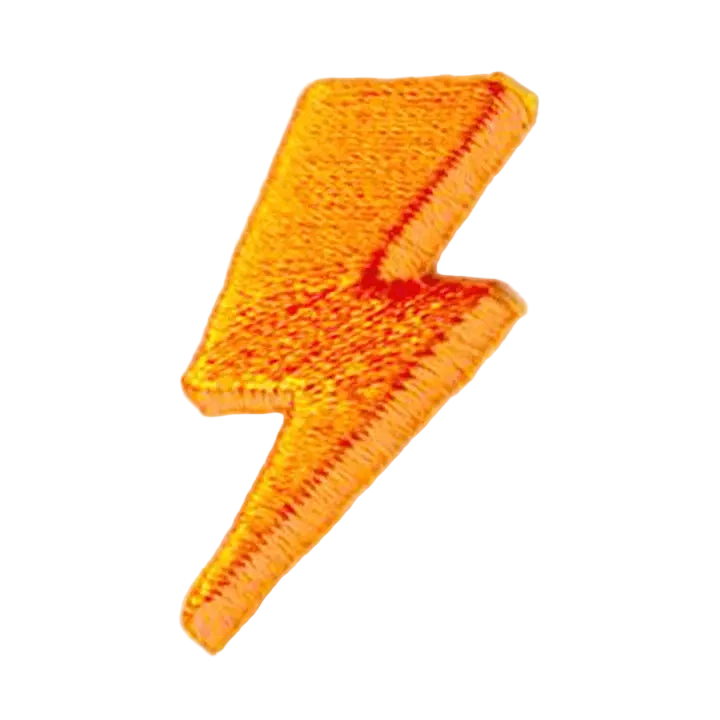 Tiny Gold Lightning Bolt